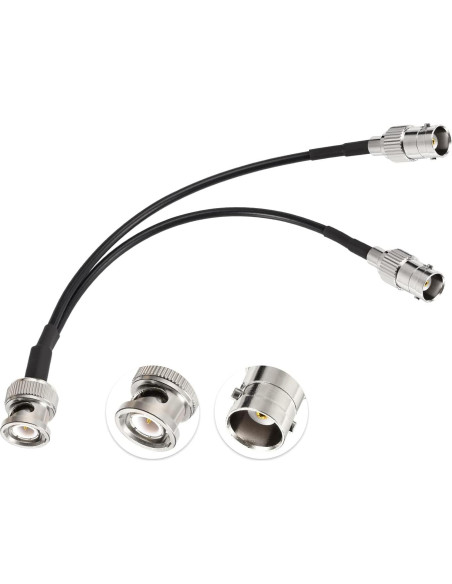 Cable Divisor BNC Eightwood 15cm Macho a Doble Hembra 50 Ohm