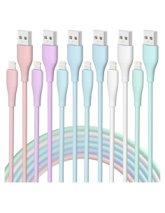 6Pack Cargador iPhone Estbuc Carga Rápida 3/3/6/6/6/10 m