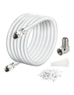 Cable Coaxial RG6 Elecan 7.62m Blindado Cuádruple 3GHz