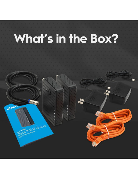 Adaptador MoCA 2.5 Gbps Hitron HTEM5 - Paquete de 2