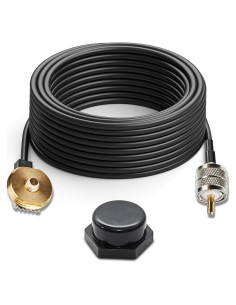 Cable Coaxial RG58 Anina 4.9m NMO a PL259 Macho con Tapa