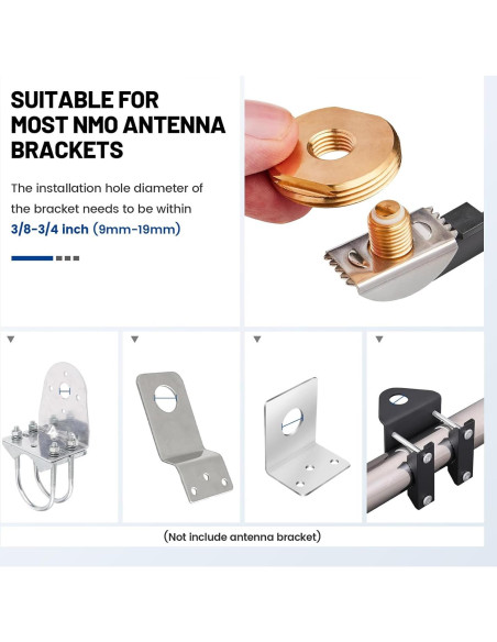 Cable Coaxial RG58 Anina 4.9m NMO a PL259 Macho con Tapa