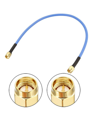 Cable Coaxial SMA Macho a Macho 50 Ohm 0.3M RG402 uxcell