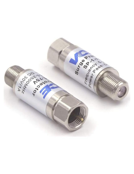 Protector de Sobretensión Coaxial VCE para Antena TV 75 Ohm