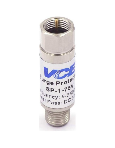 Protector de Sobretensión Coaxial VCE para Antena TV 75 Ohm