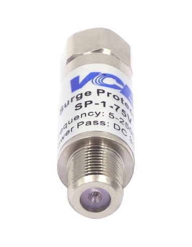 Protector de Sobretensión Coaxial VCE para Antena TV 75 Ohm