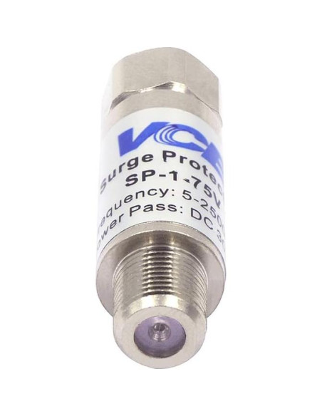 Protector de Sobretensión Coaxial VCE para Antena TV 75 Ohm