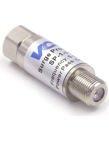 Protector de Sobretensión Coaxial VCE para Antena TV 75 Ohm