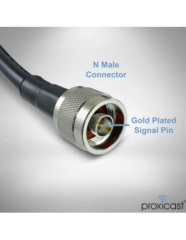 Cable Coaxial Proxicast 15.24 m Macho a Macho N 50 Ohm