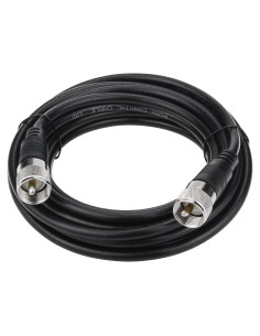 Cable Coaxial RG8X 5.49m Ullnosoo UHF PL259 Macho a Macho