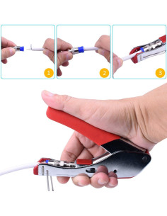 Kit de Crimpado de Cable Coaxial Gaobige RG6 RG59 10 Conectores 2