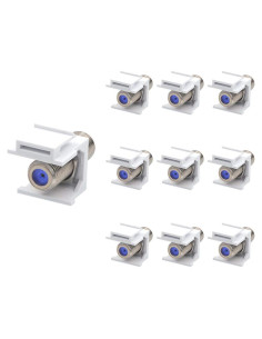 Insertos Keystone Coaxiales VCE RG6 Paquete de 10 - 3GHz