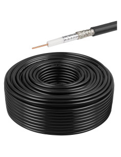 Cable Coaxial RG6 Doble Blindaje 61m XRDS-RF Cobre Desnudo