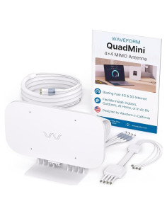 Antena Externa Waveform QuadMini 4x4 MIMO 5G - Kit Completo