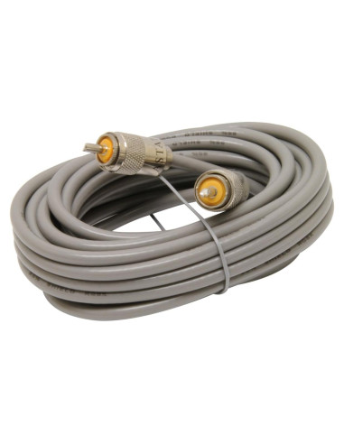 Cable Coaxial Astatic A8X18 5.49m 95% Blindado Gris