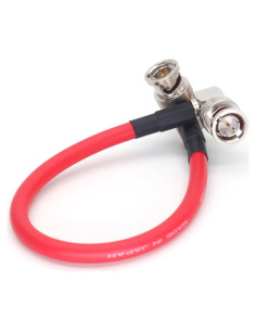 Cable Coaxial SDI 30cm BNC a BNC Canare LV-61S Rojo