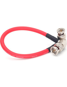Cable Coaxial SDI 30cm BNC a BNC Canare LV-61S Rojo 2
