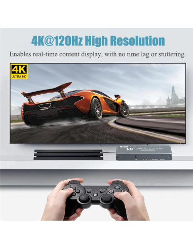 Conmutador HDMI 3x1 Anber-Tech 4K 120Hz Control Remoto