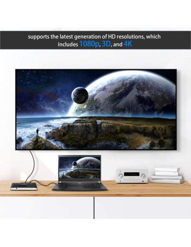 Conmutador HDMI 4 Puertos Zettaguard 4K PIP Control Remoto