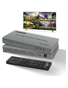 Interruptor Multivisor HDMI 4 en 1 NEWCARE 4K@60Hz PIP