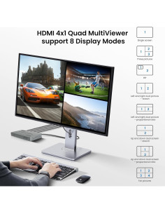 Interruptor Multivisor HDMI 4 en 1 NEWCARE 4K@60Hz PIP 2