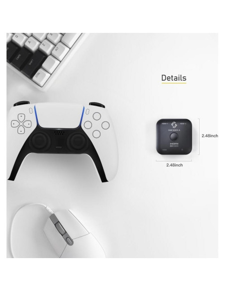 Conmutador HDMI 8K Bidireccional SHERRIVA UHD-2180 2 en 1