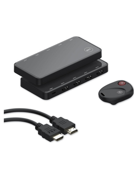 Conmutador HDMI 3 en 1 OVAW 4K@60Hz con Control Remoto