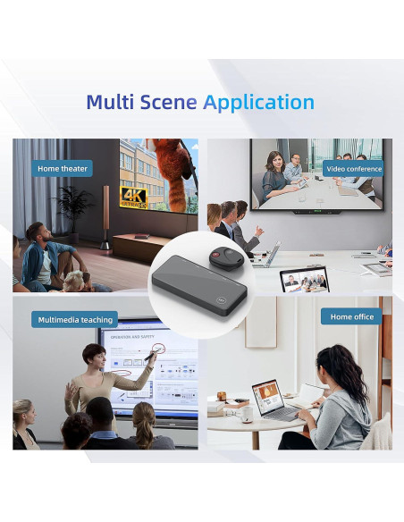 Conmutador HDMI 3 en 1 OVAW 4K@60Hz con Control Remoto