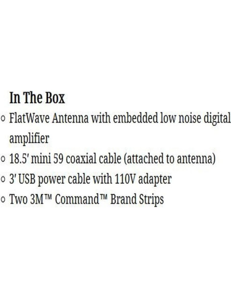 Antena de TV Digital HD Amplificada Winegard FL5500A 60 millas