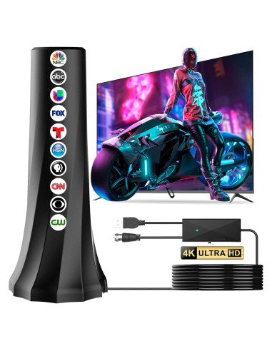 Antena de TV Digital YIZIAIFSION Interior 1900+ Millas 8K 4K