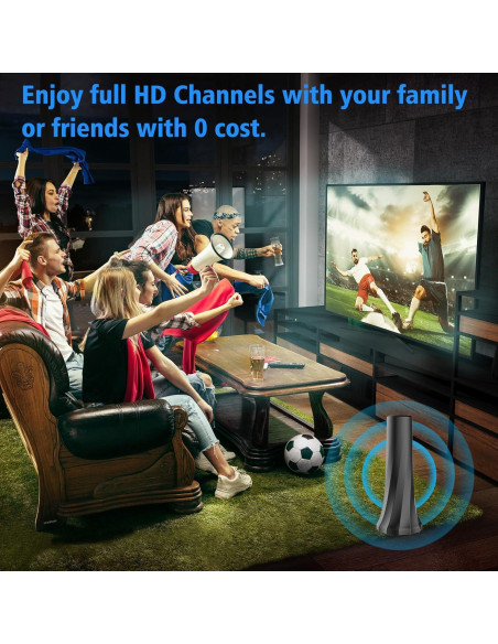 Antena de TV Digital YIZIAIFSION Interior 1900+ Millas 8K 4K