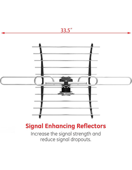 Antena de TV Digital HD PIBIDI Amplificada 200 Millas 4K