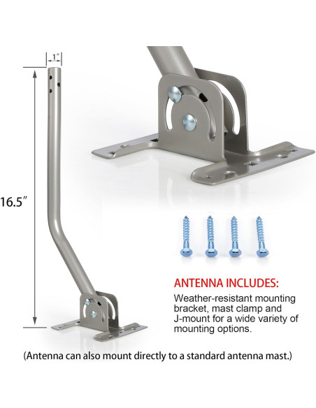 Antena de TV Digital HD PIBIDI Amplificada 200 Millas 4K