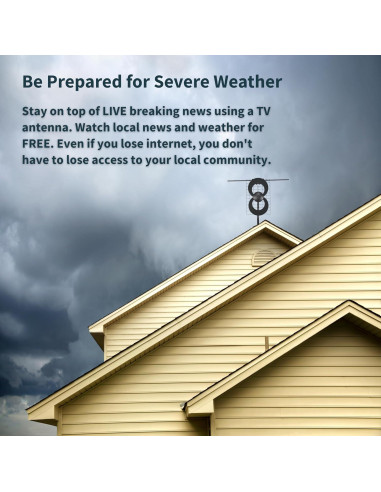 Antena de TV ClearStream 2V - Multidireccional 60+ millas