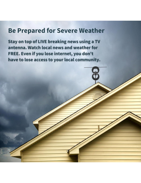 Antena de TV ClearStream 2V - Multidireccional 60+ millas