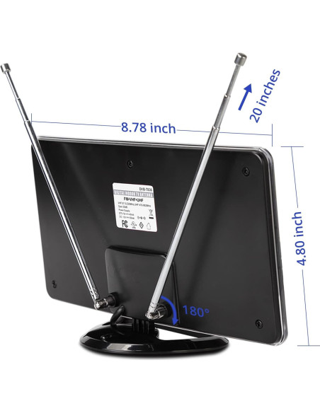 Antena de TV Interior KERAXL AT-211B Multidireccional