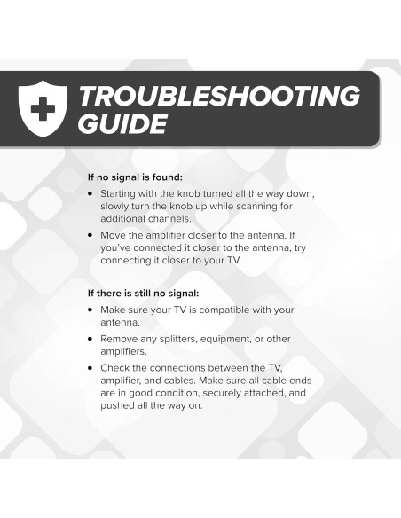 Amplificador de Antena de TV The Cimple Co 24 dB con Coaxial