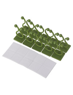 Paquete de 10 Clips Plásticos MOTOULAX para Plantas Trepadoras