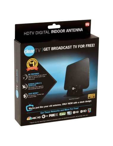 Antena Digital Interior HDTV ClearTV X-72 - HD Sin Compresión