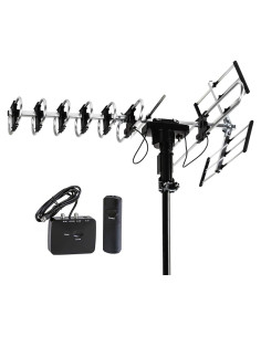 Antena Exterior Five Star HD TV 200 Millas Rotativa 360