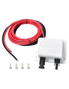 Entrada de Cable Solar Doble ABS 10ft IP68 para RV y Barco