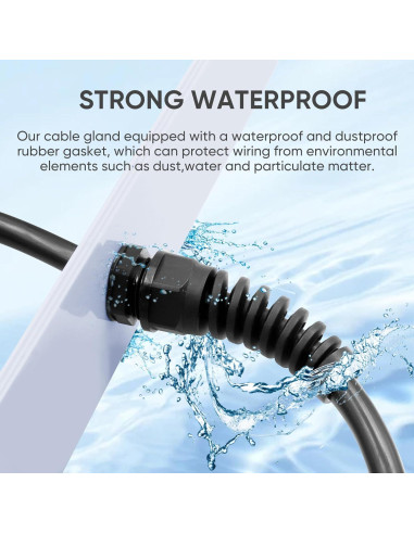 Conector de Alivio de Tensión LISTENJIALE NPT 1" 2 Pcs Negro