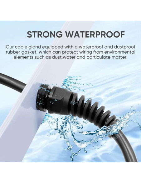 Conector de Alivio de Tensión LISTENJIALE NPT 1" 2 Pcs Negro