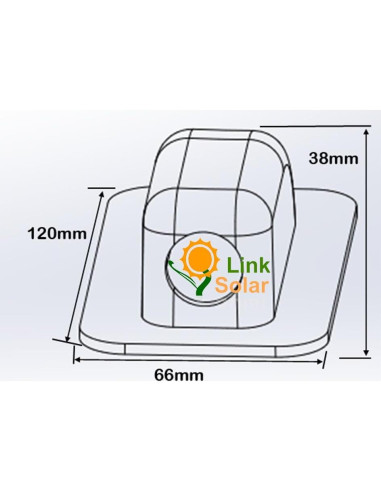 Entrante de Cable Solar ABS Negro 6mm a 12mm Link Solar