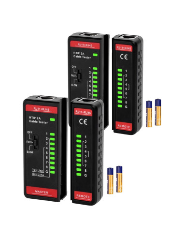 Probador de Red Aideepen RJ45 y RJ11 2 en 1 para Cables