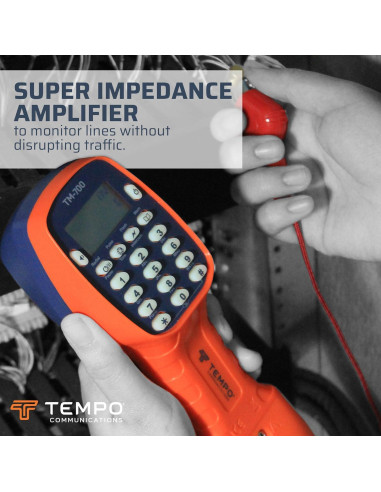 Conjunto de Prueba de Teléfono Tempo TM-700 con Pantalla LCD