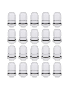 Conectores de Cable M12x1.5 uxcell 20pcs Nylon Impermeables