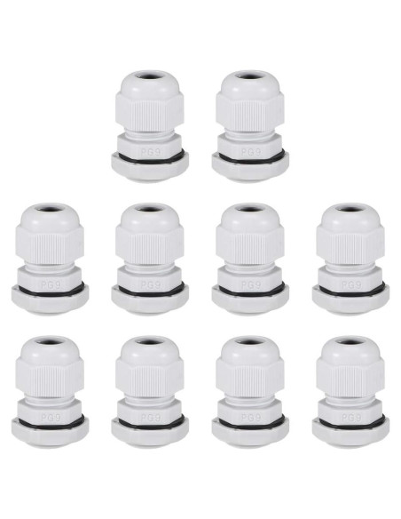 Conector de Cable PG9 uxcell 2-6mm Impermeable Nylon Conector de Cable PG9 uxcell 2-6mm Impermeable Nylon