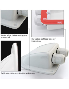 Entrada de Cable Solar Haoguo Impermeable 2mm a 6mm - Negro 2