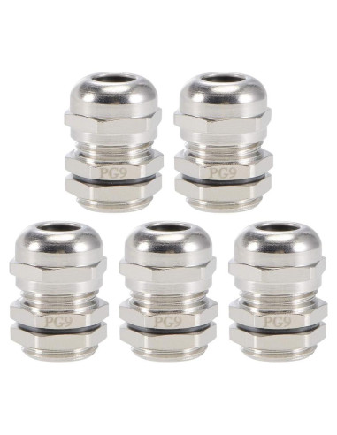 Conector de Cable PG9 uxcell 4-8mm Impermeable 5pcs